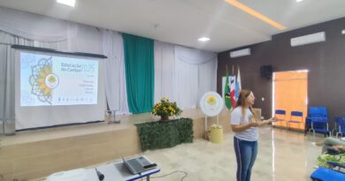 Professora Arlete Ramos faz momento de sensibilização  sobre o FormaCampo no município de Boa Nova no Médio Rio de Contas