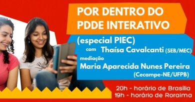 Webinário “Por dentro do PDDE Interativo – Especial PDDE PIEC” acontece nesta terça-feira Webinário “Por dentro do PDDE Interativo – Especial PDDE PIEC” acontece nesta terça-feira