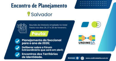 Em Salvador, Undime Bahia alinha metas e prepara agenda educacional para 2026
