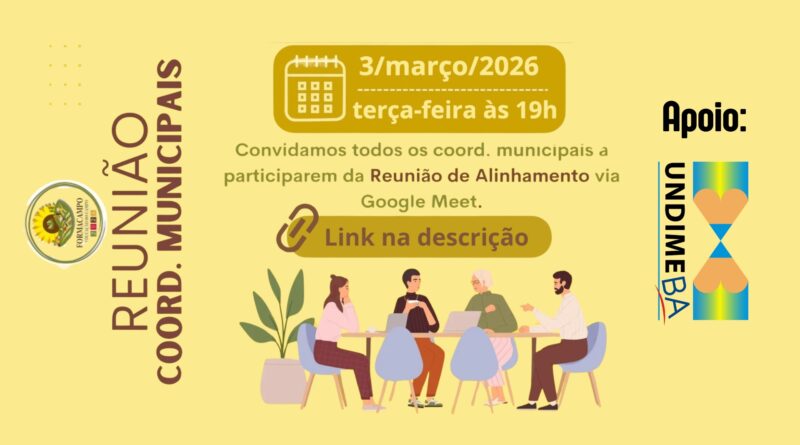 Formacampo convoca coordenadores para reunião estratégica de alinhamento rumo a 2026
