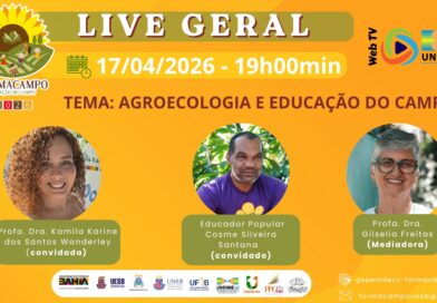 Live 261 da Web TV Undime Bahia debate agroecologia e educação do campo nesta sexta (17)