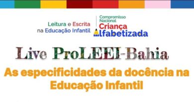 Assista na noite desta terça-feira a Live do ProLEEI / Bahia, destacando as especificidades da docência na Educação Infantil