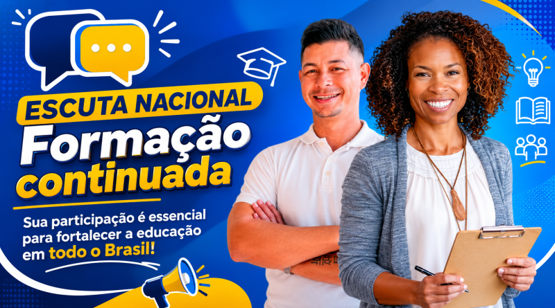 Prazo para participação na Escuta Nacional sobre Formação Continuada termina nesta segunda-deira, 29 de junho