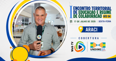 Web TV Undime Bahia realiza cobertura especial do Encontro Territorial de Educação e Regime de Colaboração em Araci
