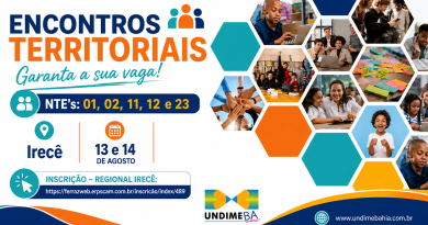 Irecê recebe nesta quinta e sexta-feira, dias 13 e 14 de agosto, o Encontro Territorial da Undime Bahia e ainda há vagas