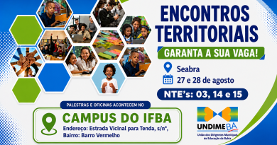 Garanta a sua vaga para o Encontro Territorial dos NTE’s 03, 14 e 15 em Seabra que acontece nos dias 28 e 27 de agosto