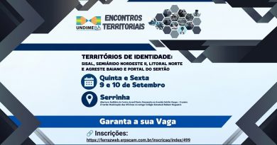 Undime Bahia promove Encontro Territorial em Serrinha com representantes dos Território de Identidade 04, 17, 18 e 19 nos dias 9 e 10 de setembro