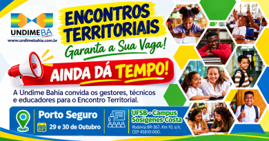 Ainda dá tempo para garantir a sua participação no Encontro da Undime em Porto Seguro nos dias 29 e 30 de outubro
