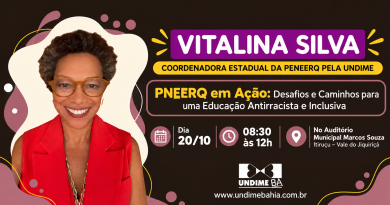 Itiruçu promove formação sobre a PNEERQ para Dirigentes Municipais de Educação e Equipes Técnicas no dia 20 de outubro
