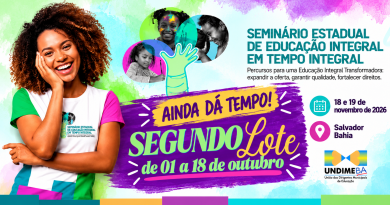 Ainda dá tempo de garantir a sua vaga para no segundo lote de inscrições para o Seminário Estadual de Educação Integral em Tempo Integral